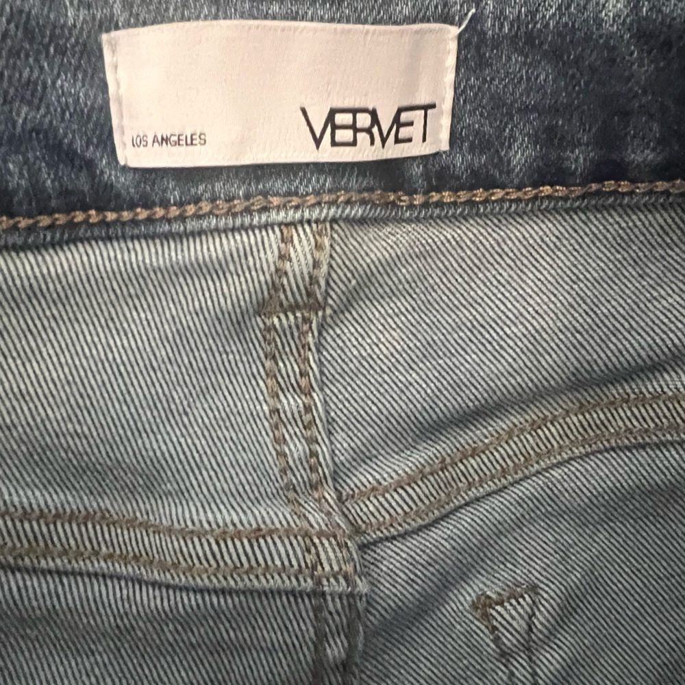 Vervet/Flying‎ Monkey Distressed Blue Jeans SZ 25w; 10.5 Rs; 16.5 Hp29” insm - Picture 3 of 6